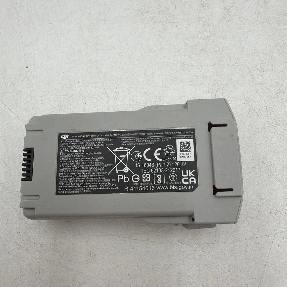Genuine DJI Mini 3, 3 Pro, 4 Pro Intelligent Flight Battery 2453mAh-249g Tested